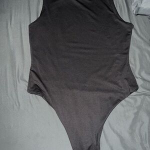 Classic Black Sleeveless Bodysuit - Women's Essential